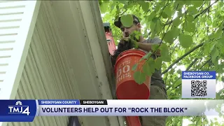 Sheboygan volunteers join Habitat for Humanity Lakeside's Rock the Block program to help homeowners