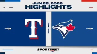 MLB Highlights | Rangers vs. Blue Jays – June 28, 2026