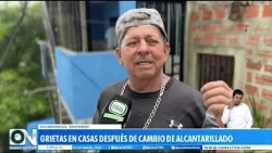 Lente Ciudadano: Obras de alcantarillado habrían provocado daños estructurales en viviendas