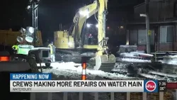 Crews conduct critical repairs on Waterbury water main Crews conduct critical repairs on Waterbury water main