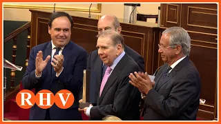 The President highlights democracy, harmony, and freedom during the award ceremony