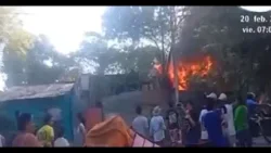 Hijo bajo efectos de drogas incendia casa de su madre en Managua Hijo bajo efectos de drogas incendia casa de su madre en Managua