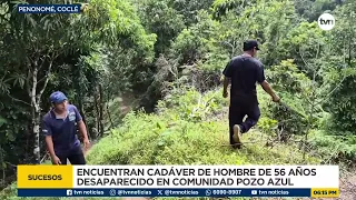 Coclé | Body of 56-year-old farmer missing in Pozo Azul Arriba found