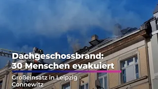 Major Fire Department Operation: Attic Fire in Leipzig - Connewitz | Sachsen Fernsehen