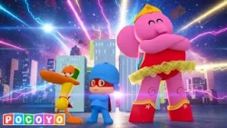 ⚡️ Vamos ser SUPER-HERÓIS! Crescendo com Pocoyo!| Pocoyo ?? Português Brasil | Desenhos Animados