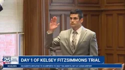 Бывший жених Келси Фицсиммонс и офицер полиции, застреливший ее, дают показания в начале судебног...