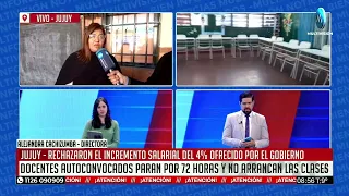 Sin inicio de clases, paro docente de 72 horas en Jujuy