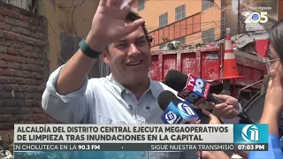 AMDC carries out mega cleanup operation after flooding in the capital of Honduras.