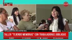 Taller "tejiendo memorias" destinado a jubiladas de sanidad en ATSA