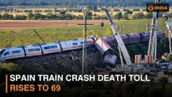 Spain train crash death toll rises to 69 & more updates | DD India live | 6 PM IST