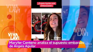 Maryfer Centeno analiza supuesto embarazo de Ángela Aguilar | Vivalavi