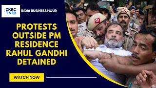 CJP Protests Continue; RaGa, Priyanka & Oppn Leaders Detained After Protests Outside PM Residence