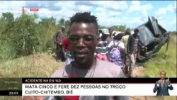 Acidente na EN-140 mata cinco e fere dez pessoas no troço Cuito-Chitembo, Bié