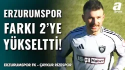 Erzurumspor, Salih Sarıkaya ile Farkı 2'ye Yükseltti! Erzurumspor FK 2-0 Çaykur Rizespor
