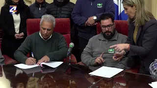 Intendencia y Adeyom firmaron convenio colectivo
