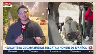 Carabineros helicopter rescues 107-year-old man