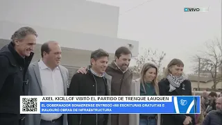 AXEL KICILLOF VISITED THE TRENQUE LAUQUEN DISTRICT