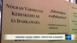 Háborúk világa címmel tartottak előadást
