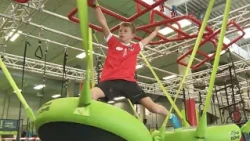 Showing ambition: 60 kids conquer the ninja course