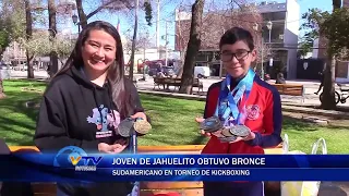 Young athlete from Jahuelito wins South American bronze in kickboxing tournament