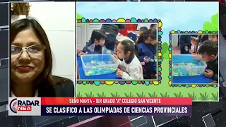 RADAR NEA: 1ST GRADE STUDENTS FROM SAN VICENTE SCHOOL ARE AT THE SCIENCE FAIR OLYMPIAD