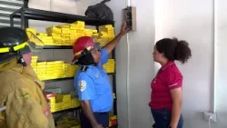 Bomberos unidos realizaron nueva inspección en el mercado Israel Lewites