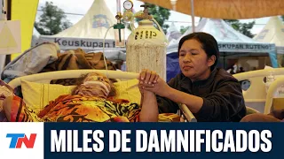 INDONESIA: Thousands of disaster victims await aid after earthquake