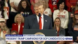 President Trump: "I could say the stupidest things and you'd clap."