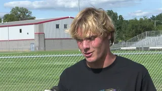 Fremont senior quarterback, defensive back Jaret Laughlin practice interview 9/7/2026