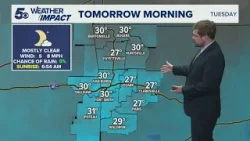 Latest weather | Wind chills causing temperatures to feel below freezing