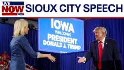 WATCH: Trump rallies for Senate hopeful Ashley Hinson in Iowa