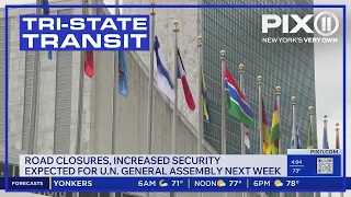 Road closures, increased security expected for U.N. General Assembly