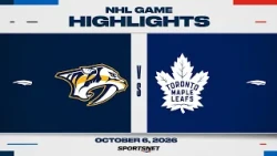 NHL Highlights | Predators vs. Maple Leafs - October 6, 2026
