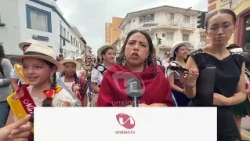 Parade in Cuenca for International Day of Rural Women