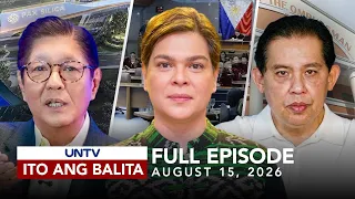 UNTV: Ito Ang Balita Weekend Edition| August 15, 2026