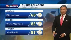 One last chilly morning before warmer and more humid days return for Jazz Fest and Zurich Classic