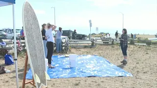 Clover Point beach clean-up targets cigarette butt litter