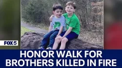 3, 6-year-old brothers killed in Clifton house fire have 'Honor Walk' ahead of organ donation