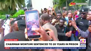 Chairman Wontumi sentenced to 20 years in prison in the Samreboi illegal mining case.
