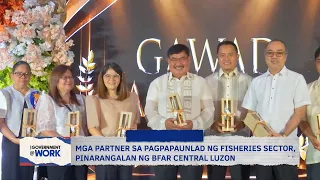 Mga partner sa pagpapaunlad ng fisheries sector, pinarangalan ng BFAR Central Luzon