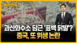 과산화수소 담근 '표백 닭발'? …중국, 또 위생 논란 [세상만사] #표백닭발 #중국 #위생논란