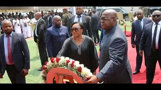 PRESIDENT FÉLIX TSHISEKEDI PAYS TRIBUTE TO THE WIFE OF GEN. ISRAËL KANTU AT CINQUANTENAIRE HOSPITAL