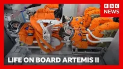 Artemis II astronauts orbiting the Earth after historic Moon mission launch | BBC News Artemis II astronauts orbiting the Earth after historic Moon mission launch | BBC News
