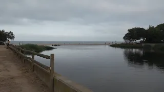 Construeixen la passera del riu Ridaura
