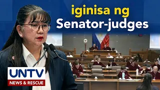 FULL: Paggisa ng mga Senator-judges kay dating OVP SDO Gina Acosta kaugnay ng confi funds ni VP Sara