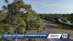 Округ Ли ускорил работы по повышению безопасности на дороге Burnt Store Road.