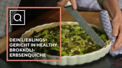 QLINARISCH - Ready to cook: Dein Lieblingsgericht in healthy - Brokkoli Quiche mit Erbsenpüree