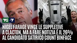 Nigel Farage wins Clacton by-election, but satirical candidate Count Binface takes 26%