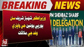 PM Shehbaz Sharif Meets EU Trade Delegation | Breaking News | Awaz Tv News