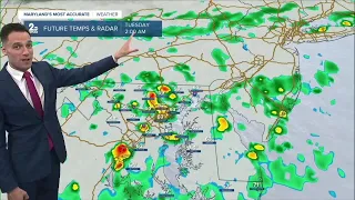On and off rain and a big cooldown are on the way for Baltimore